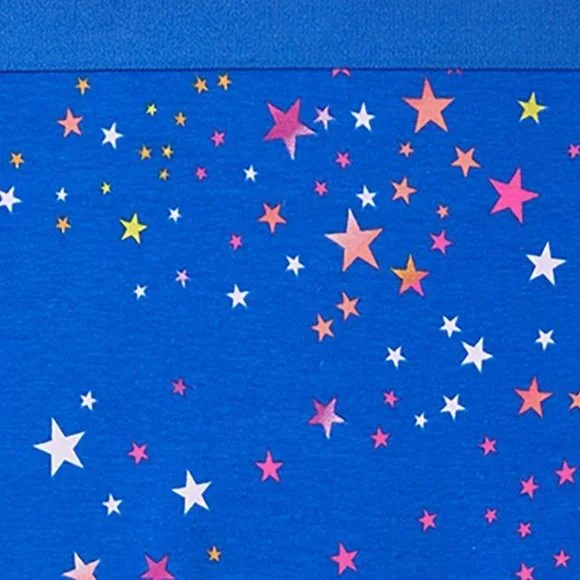 Torrid Star Print Panty Cotton Blend Hipsters Blue - Picture 2 of 3